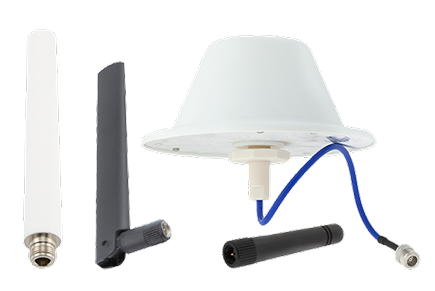 5G Omni, rubber duck, and in-building dome antennas